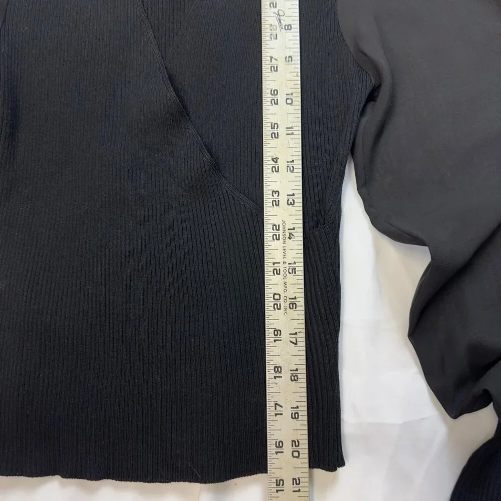 active usa small nwt black shear sleeves - Picture 2 of 6